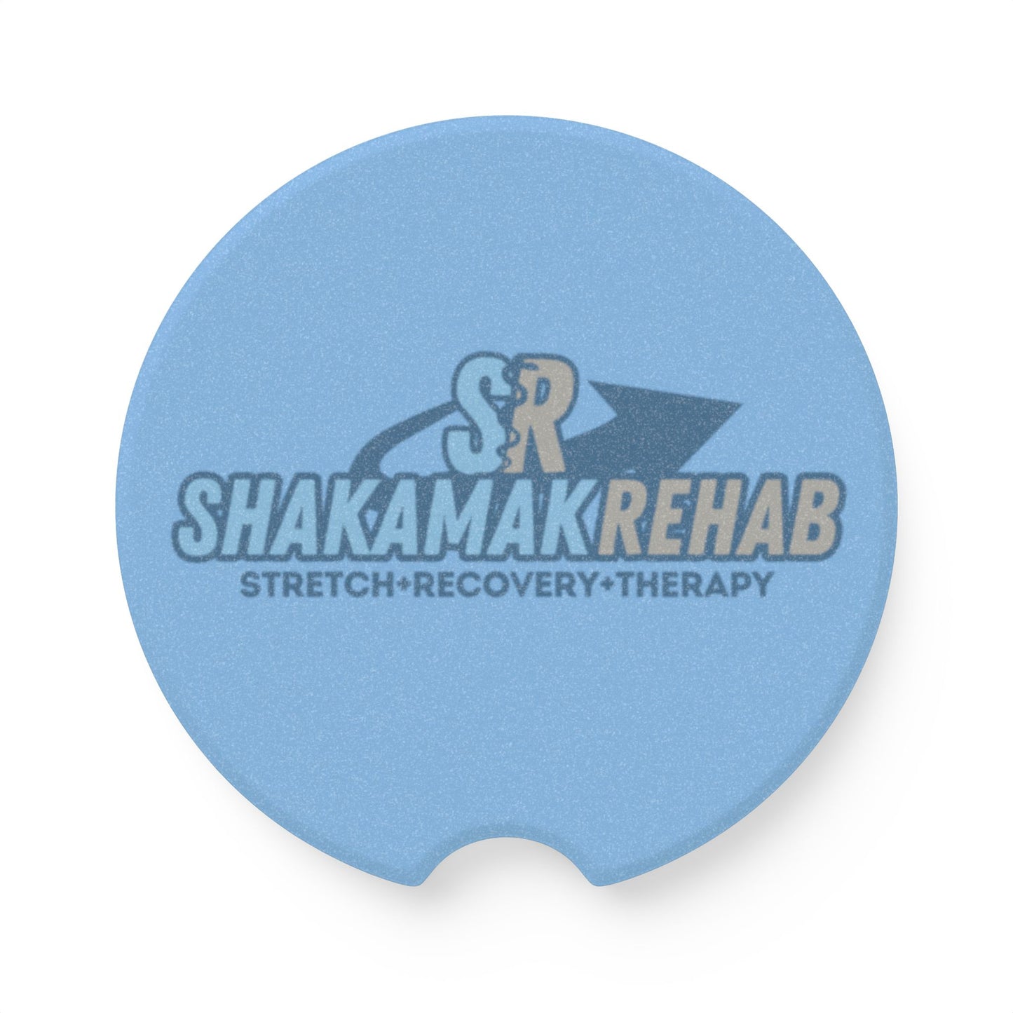 Custom Soapstone Car Coaster | Shakamak Rehab Design | Perfect for Therapy and Recovery