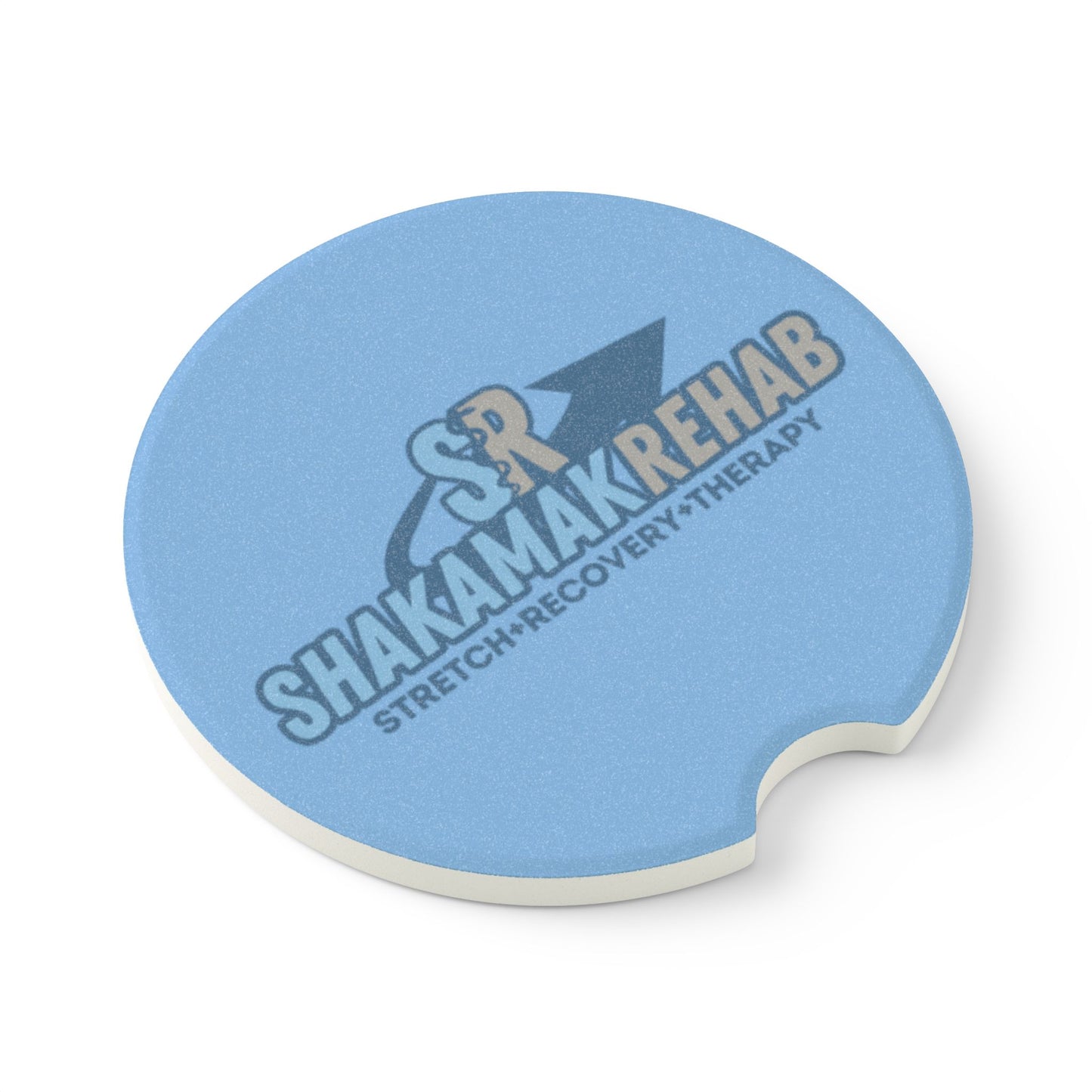 Custom Soapstone Car Coaster | Shakamak Rehab Design | Perfect for Therapy and Recovery