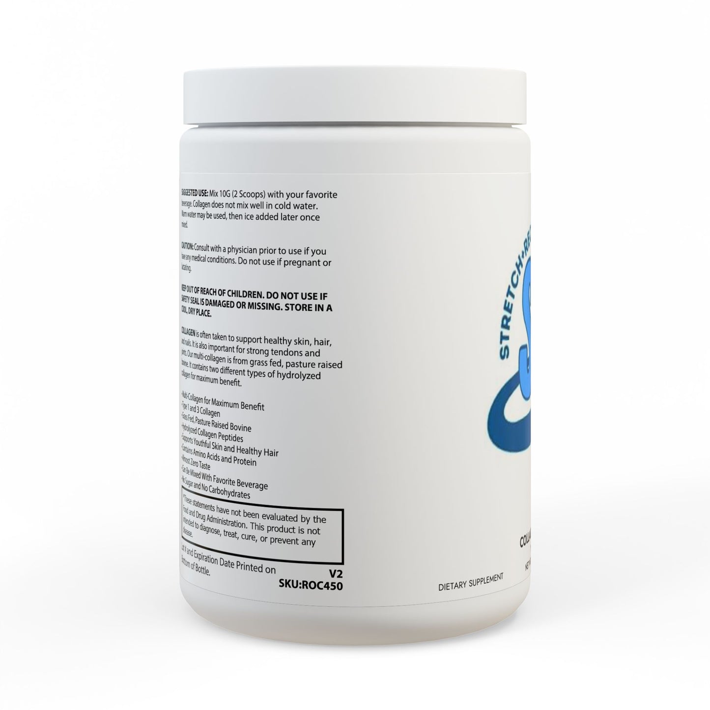 Collagen Peptides Type I & III Supplement (350g, 12.3oz)