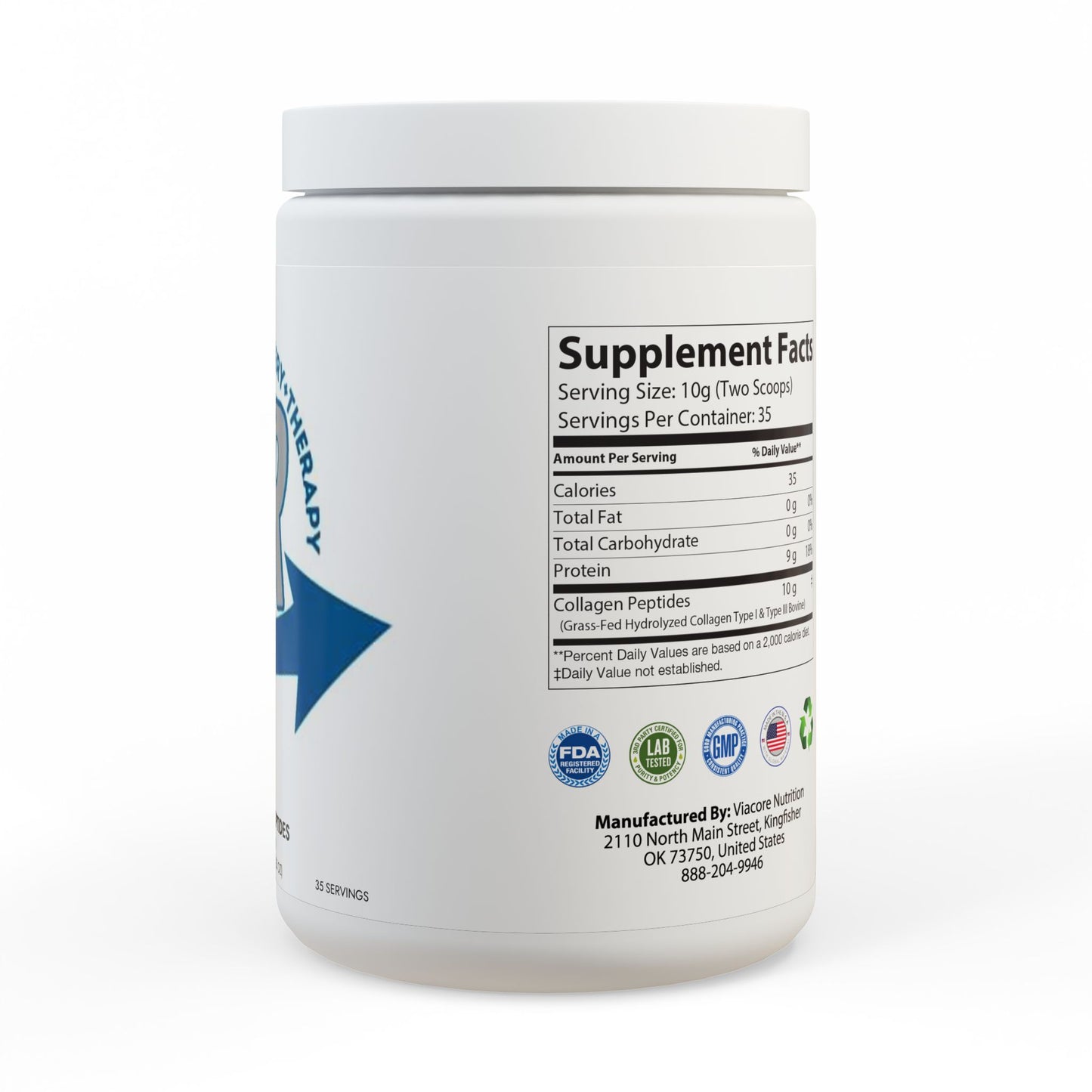 Collagen Peptides Type I & III Supplement (350g, 12.3oz)