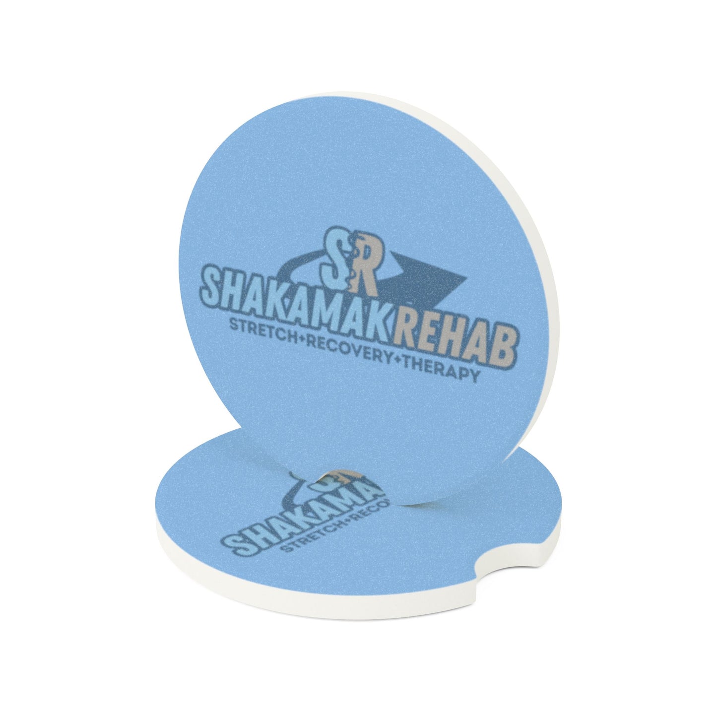 Custom Soapstone Car Coaster | Shakamak Rehab Design | Perfect for Therapy and Recovery
